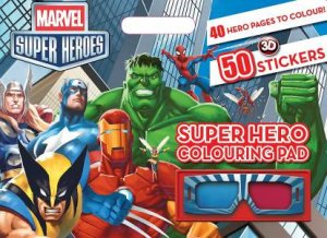 Marvel Super Heroes 3D Colouring Pad by Various