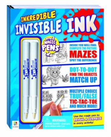 Inkredible Invisible Ink: Book 1 (Blue Cover) by None