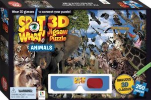 Spot What 3D Kids Puzzles: Wild Animals by 250 Piece Puzzle