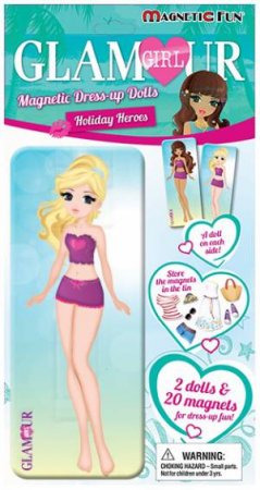 Glamour Girl Magnetic Dress-up Dolls: Holiday Heroes by Various