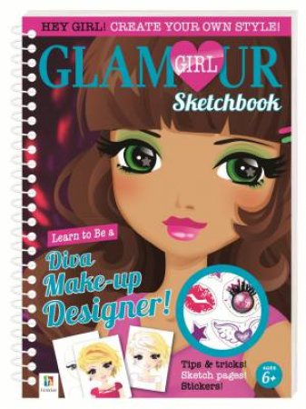 Glamour Girl A5 Sketchbook: Diva Make-Up Designer by Various