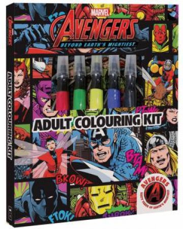 Avengers 60th Anniversary: Adult Colouring Kit by Various