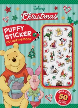 Disney Christmas: Puffy Sticker Colouring Book by Various