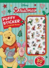 Disney Christmas Puffy Sticker Colouring Book