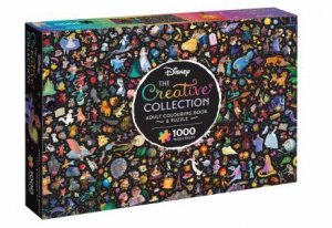 Disney: Adult Colouring Book and Puzzle (1000 Pieces) by Various