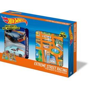 Hot Wheels: Extreme Street Racing Storybook And 3D Floor Puzzle by Various