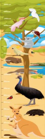 Height Chart: Aussie Animals by Various