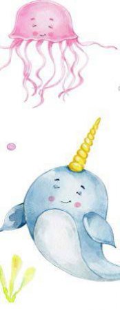 Bookmark: Blue Narwhal by Various