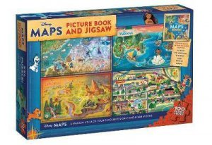 Disney Maps: Picture Book And Jigsaw by Various