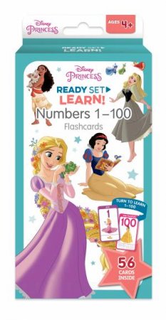 Disney Princess: Ready Set Learn! Numbers 1-100 Flashcards by Various