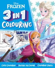 Frozen 3 In 1 Colouring