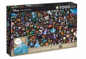 Disney Collection: Adult Colouring Pad And Puzzle (1000 Pieces) by Various