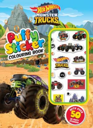 Hot Wheels Monster Trucks: Puffy Sticker Colouring Book by Various