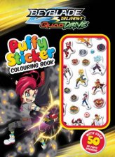 Beyblade Burst Quad Drive Puffy Sticker Colouring Book