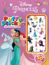 Disney Princess Puffy Sticker Colouring Book