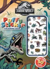 Jurassic World Puffy Sticker Colouring Book