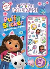 Gabbys Dollhouse Puffy Sticker Colouring Book