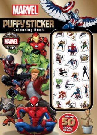 Marvel 85th Anniversary: Puffy Sticker Colouring Book by Various