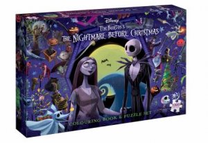 Tim Burton's The Nightmare Before Christmas: Colouring Book and Puzzle Set (Disney: 1000 Pieces) by Various