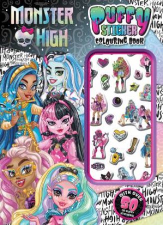 Monster High: Puffy Sticker Colouring Book (Mattel) by Unknown