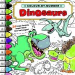 Colour By Number Dinosaurs