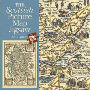 The Scottish Picture Map: 1000-Piece Jigsaw by A.E Taylor