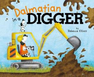 Dalmatian in a Digger by REBECCA ELLIOTT