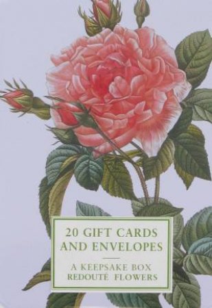 Tin Box: Redoute Flowers - 20 Gift Cards & Envelopes by Unknown