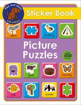 Wallace the Early Learning Dog: Picture Puzzles Sticker Book by Various 