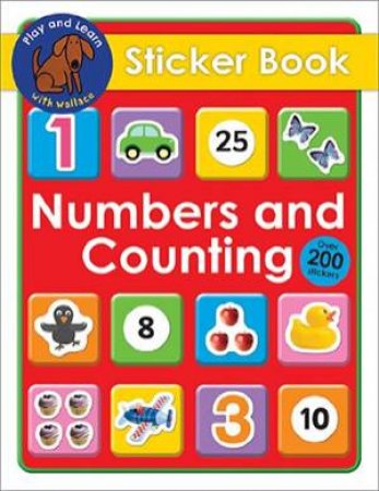 Wallace the Early Learning Dog: Numbers and Counting Sticker Book by Various