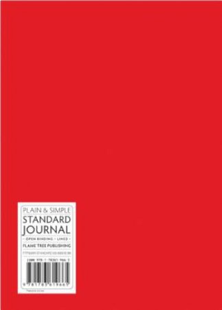 Plain and Simple Journal Standard Red by FLAMETREE