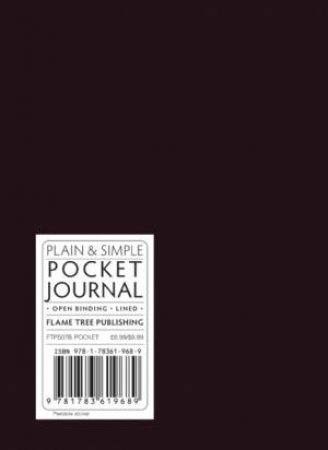 Plain and Simple Journal Pocket Black by FLAMETREE