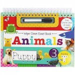 Wipe Clean Easel Book With Pen Animals