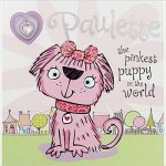 Paulette The Pinkest Puppy In The World With Necklace