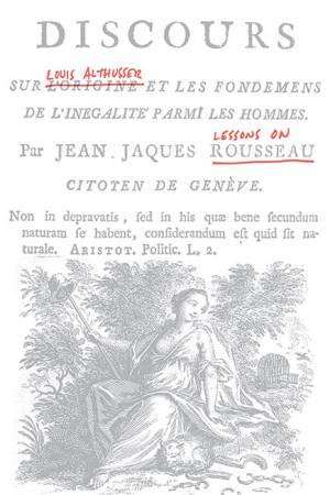 Lessons On Rousseau by Louis Althusser