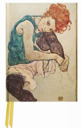 Foiled Pocket Journal #19 Schiele Seated Woman by FLAMETREE