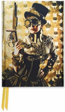 Foiled Pocket Journal #28 Steampunk Lady by FLAMETREE