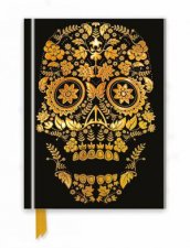 Foiled Journal 129 Gold Sugar Skull