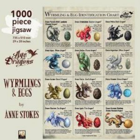 1000-Piece Jigsaw: Anne Stokes, Wyrmlings & Egg by Various