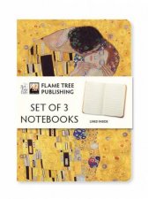 Mini Notebook Collection Gustav Klimt Set Of 3