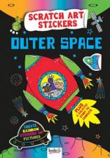 Scratch Art Sticker Fun Outer Space