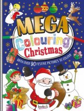 Mega Colouring Christmas Fun Blue