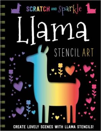 Scratch And Sparkle Llama Stencil Art by Various