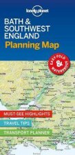 Lonely Planet Bath  Southwest England Planning Map 1st Ed