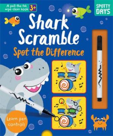 Shark Scramble - Pull Tab Wipe Clean by Alice Barker