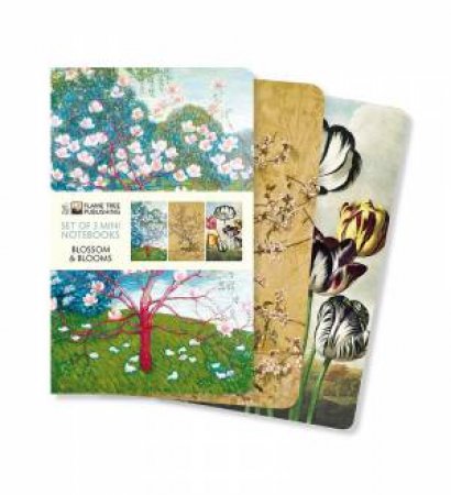 Mini Notebook Collection: Blossoms & Blooms (Set Of 3) by Flame Tree Studio