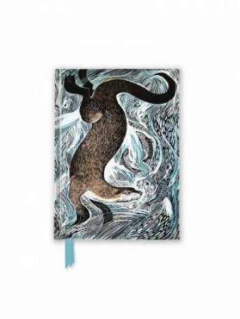 Foiled Pocket Journal: Angela Harding, Fishing Otter by Flame Tree Studio