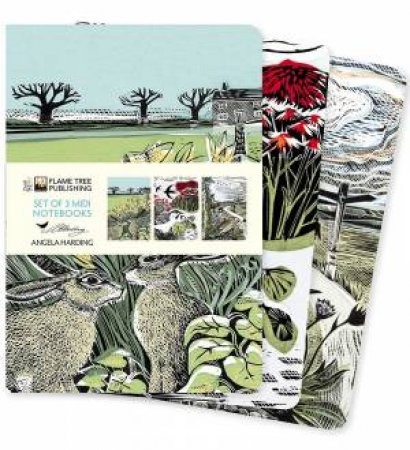 Midi Notebook Collection: Angela Harding (Set of 3) by FLAME TREE STUDIO