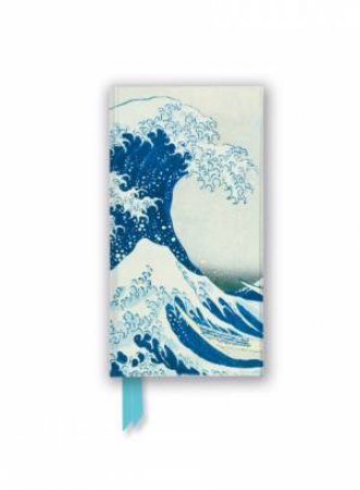 Foiled Slimline Journal: Hokusai, The Great Wave by FLAME TREE STUDIO