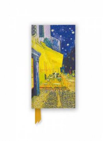 Foiled Slimline Journal: Vincent van Gogh, Cafe Terrace by FLAME TREE STUDIO